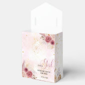 Fall Pink Pumpkin Floral Girl Dusche Gefallen Geschenkschachtel (Geöffnet)