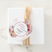 Fall Pink Pumpkin Floral Girl Dusche Geschenkanhänger (Beispiel)