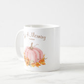 Fall Pink Pumpkin Kaffeemaschine Tasse (Vorderseite Links)