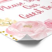 Fall Pink Pumpkin Truck Bitte Unterschreiben Sie u Poster (Ecke)