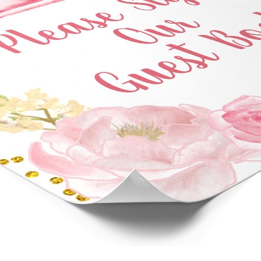 Fall Pink Pumpkin Truck Bitte Unterschreiben Sie u Poster (Ecke)