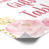 Fall Pink Pumpkin Truck Geschenke Tabelle Zeichen Poster (Ecke)