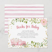 Fall Pink Pumpkin Truck Kinderbucheinlage Karte (Vorne/Hinten)