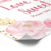 Fall Pink Pumpkin Truck Liebe ist Sweet Sign Poster (Ecke)