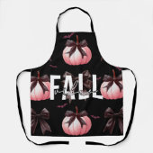 Fall Pink Pumpkins Muster Oven Mitt & Po Schürze (Vorderseite)
