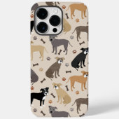 Fall Pitbull Paws and Bones Case-Mate iPhone Hülle (Rückseite)
