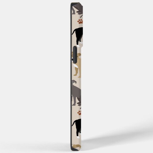 Fall Pitbull Paws and Bones Case-Mate iPhone Hülle (Rückseite / Rechts)