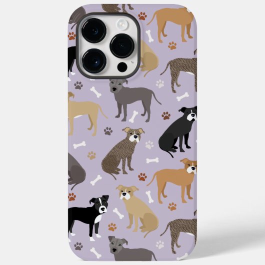 Fall Pitbull Paws and Bones Case-Mate iPhone Hülle (Rückseite)