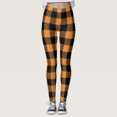 Fall Plaid Pattern Leggings (Vorderseite)