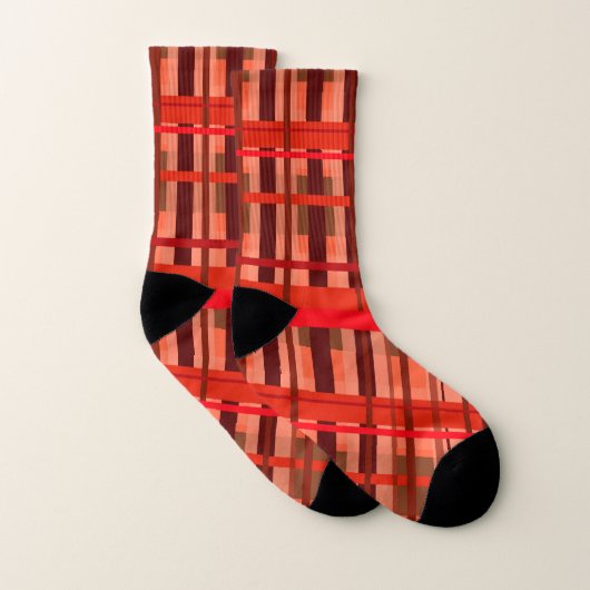Fall Plaid Socken (Paar)