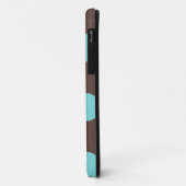 Fall : Polka Dot (Braun & Blau) Case-Mate iPhone Hülle (Hinten/Links)