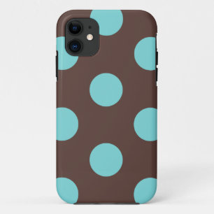 Fall : Polka Dot (Braun & Blau) Case-Mate iPhone Hülle