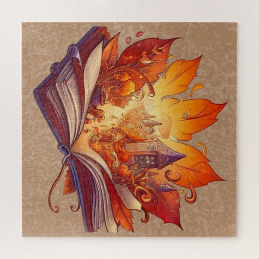 Fall-Pop-Up-Buchpuzzle Puzzle (Horizontal)