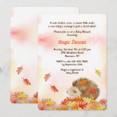 Fall Porcupine Einladung (Vorne/Hinten)