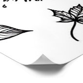 Fall Poster Girl Coloring Page (Ecke)