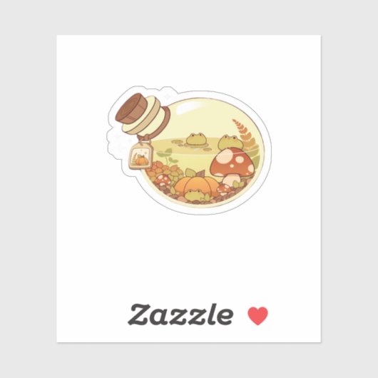 Fall Potion With Froggies Classic Aufkleber (Blatt)