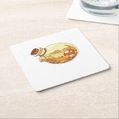 Fall Potion With Froggies Classic Rechteckiger Pappuntersetzer (angewinkelt)