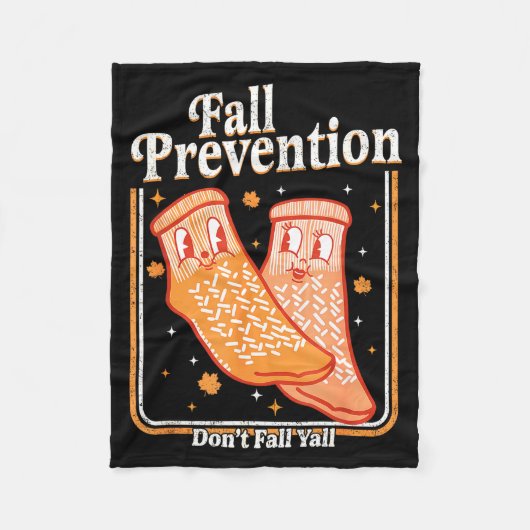 Fall Prevention Don't Fall Y'all Physical Therapy Fleecedecke (Vorderseite)