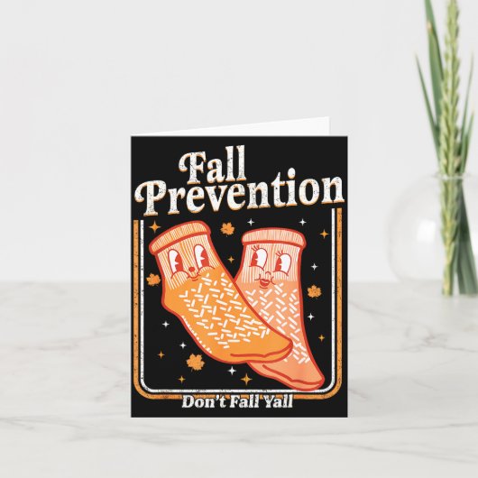 Fall Prevention Don't Fall Y'all Physical Therapy  Karte (Vorderseite)