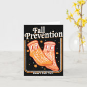 Fall Prevention Don't Fall Y'all Physical Therapy  Karte (Gelbe Blume)