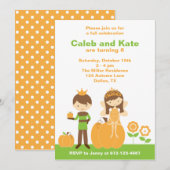 Fall Prince und Fairy Princess Einladung (Vorne/Hinten)