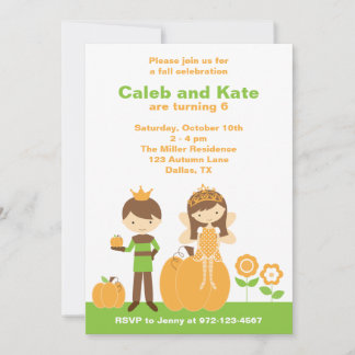 Fall Prince und Fairy Princess Einladung