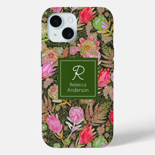 Fall Protea Garden Case-Mate iPhone Hülle (Rückseite)