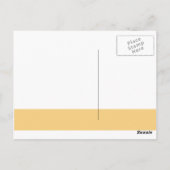 Fall Pumkin | Babydusche Danke Postcard Postkarte (Rückseite)