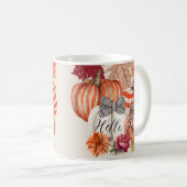 Fall Pumkin Floral Kaffeetasse (VorderseiteRechts)