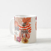Fall Pumkin Floral Kaffeetasse (Vorderseite Links)