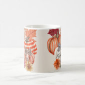 Fall Pumkin Floral Kaffeetasse (Mittel)