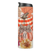 Fall Pumkin Floral Thermosbecher (Nach rechts gedreht)