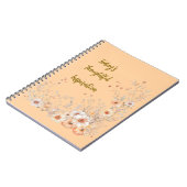 Fall Pumpkin and Floral Notebook Notizblock (Linke Seite)