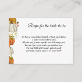 Fall Pumpkin Anfrage Rezept für die Braut Begleitkarte (Vorderseite)