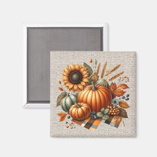 Fall Pumpkin Artwork Magnet