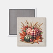 Fall Pumpkin Artwork Magnet (Vorderseite/Rückseite)