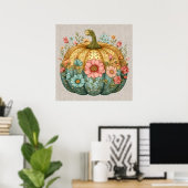 Fall Pumpkin Artwork Poster (Heimbüro)