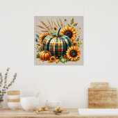 Fall Pumpkin Artwork Poster (Küche)