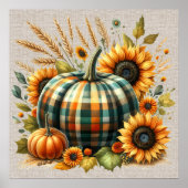 Fall Pumpkin Artwork Poster (Vorne)