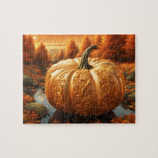Fall Pumpkin Artwork Puzzle (Horizontal)