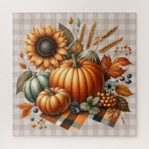 Fall Pumpkin Artwork Puzzle
