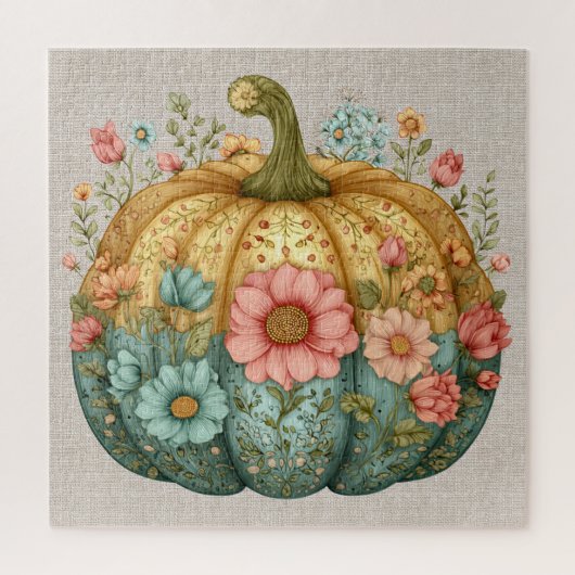 Fall Pumpkin Artwork Puzzle (Vertikal)
