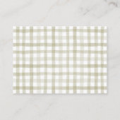 Fall Pumpkin Baby Clothes Windeln Raffel Ticket Begleitkarte (Rückseite)