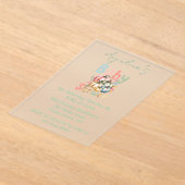 Fall Pumpkin Baby Dusche Acryleinladungen (Ablage )