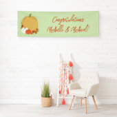 Fall Pumpkin Baby Dusche Banner (Insitu)