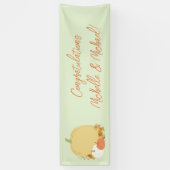 Fall Pumpkin Baby Dusche Banner (Vertikal)