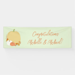Fall Pumpkin Baby Dusche Banner