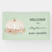 Fall Pumpkin Baby Dusche Banner (Horizontal)