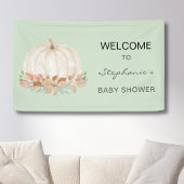 Fall Pumpkin Baby Dusche Banner