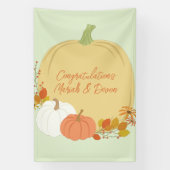 Fall Pumpkin Baby Dusche Banner (Vertikal)